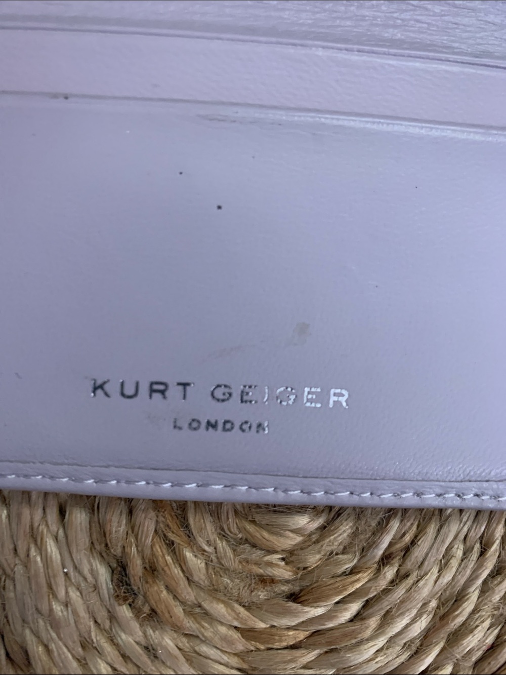 Kurt Geiger London bifold quilted lavender wallet - Picture 5 of 8